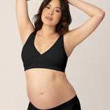 Sublime® Adjustable Crossover Nursing & Lounge Bra | Black