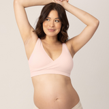 Sublime® Adjustable Crossover Nursing & Lounge Bra | Soft Pink