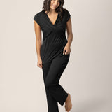 Davy Maternity & Nursing Pajama Set | Black