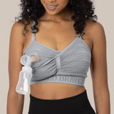 Sublime® Hands-Free Pumping & Nursing Bra | Grey