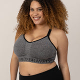 Sublime® Nursing Sports Bra | Heather Grey