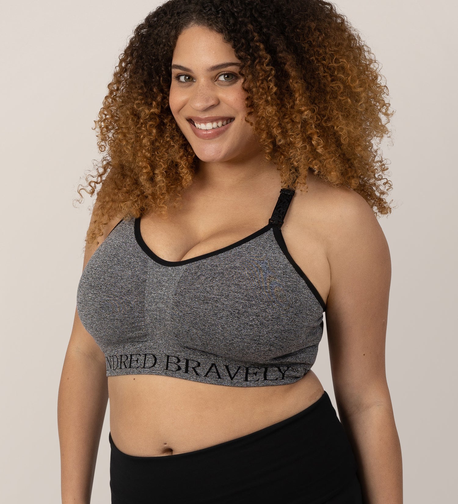 Sublime® Nursing Sports Bra | Heather Grey