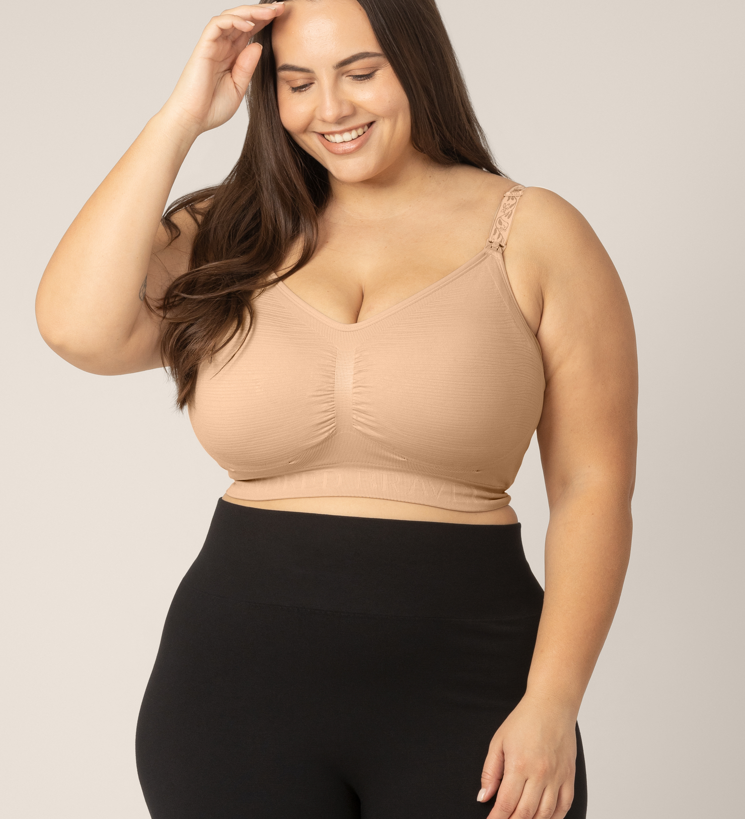 Sublime® Hands-Free Pumping & Nursing Bra | Beige