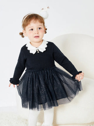 Midnight Sparkle Knit Dress