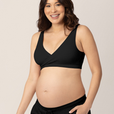 Sublime® Adjustable Crossover Nursing & Lounge Bra | Black