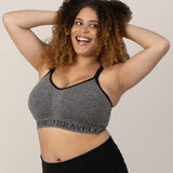 Sublime® Nursing Sports Bra | Heather Grey