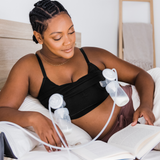 Sublime® Bamboo Hands-Free Pumping Lounge & Sleep Bra | Black