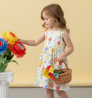 Floral Meadow Sleeveless Dress