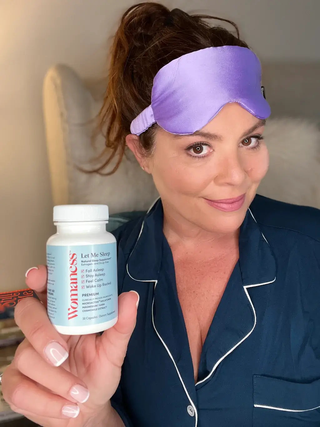 Image of Womaness - Let Me Sleep - Natural Sleep Supplement: 30 capsules