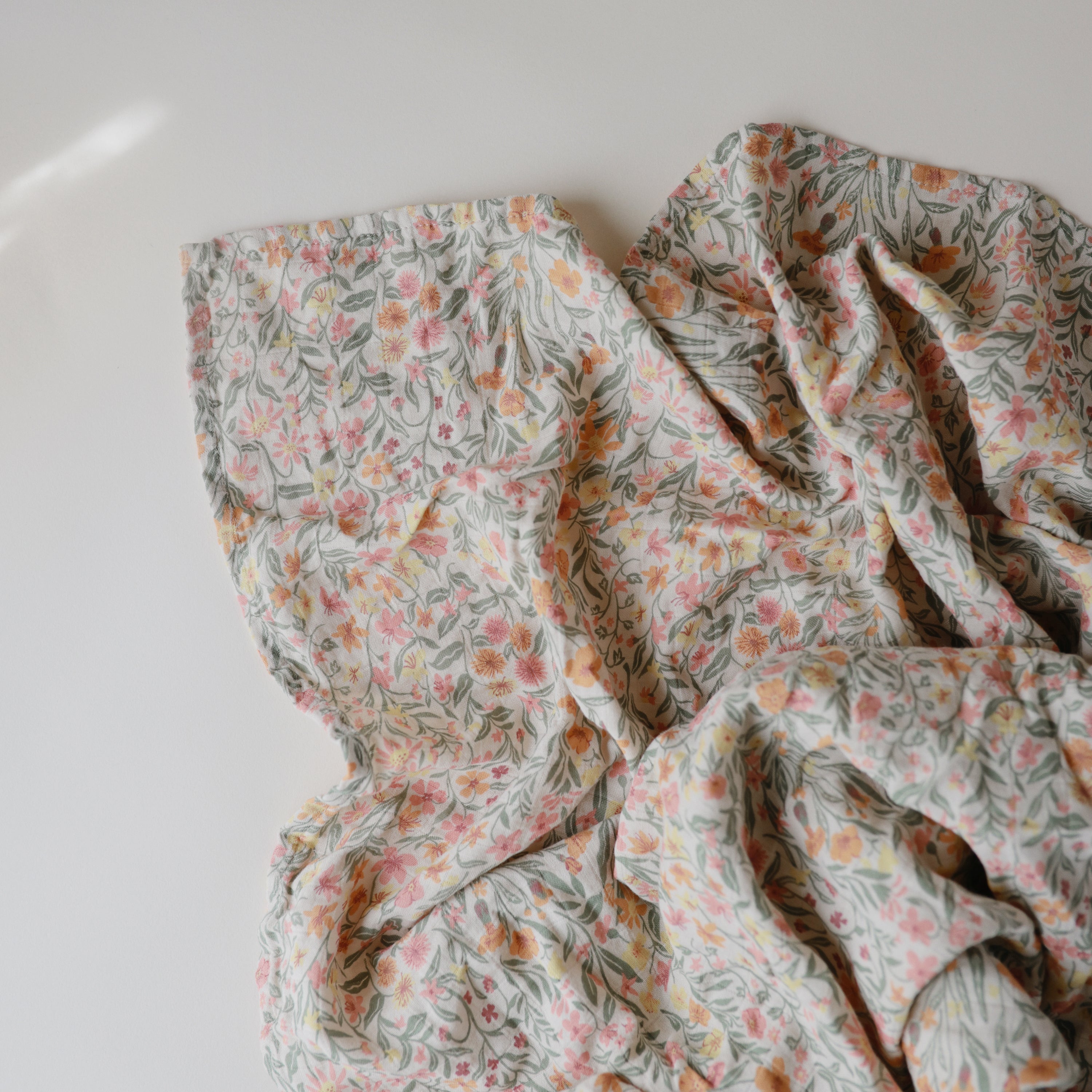 Image of Organic Cotton Muslin Swaddle Blanket