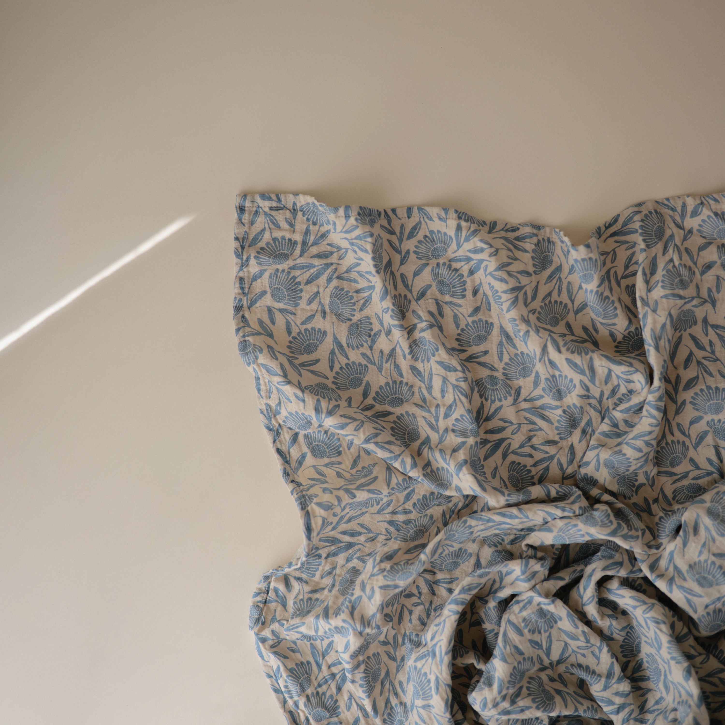 Image of Organic Cotton Muslin Swaddle Blanket