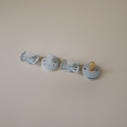 Image of FRIGG Baby's First Pacifier Moonlight Sailing (Powder Blue) 4-Pack