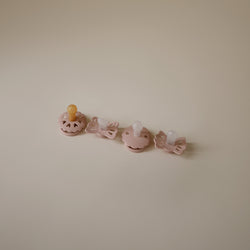 Image of FRIGG Baby's First Pacifier Floral Heart (Blush) 4-Pack
