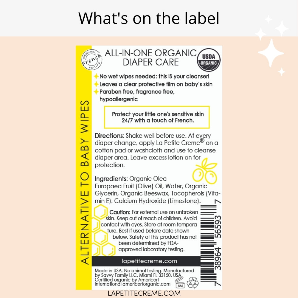 Image of Organic Travel Size Diaper Lotion - 2 oz