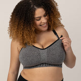 Sublime® Nursing Sports Bra | Heather Grey