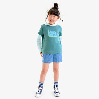 Kids Chambray Beach Short