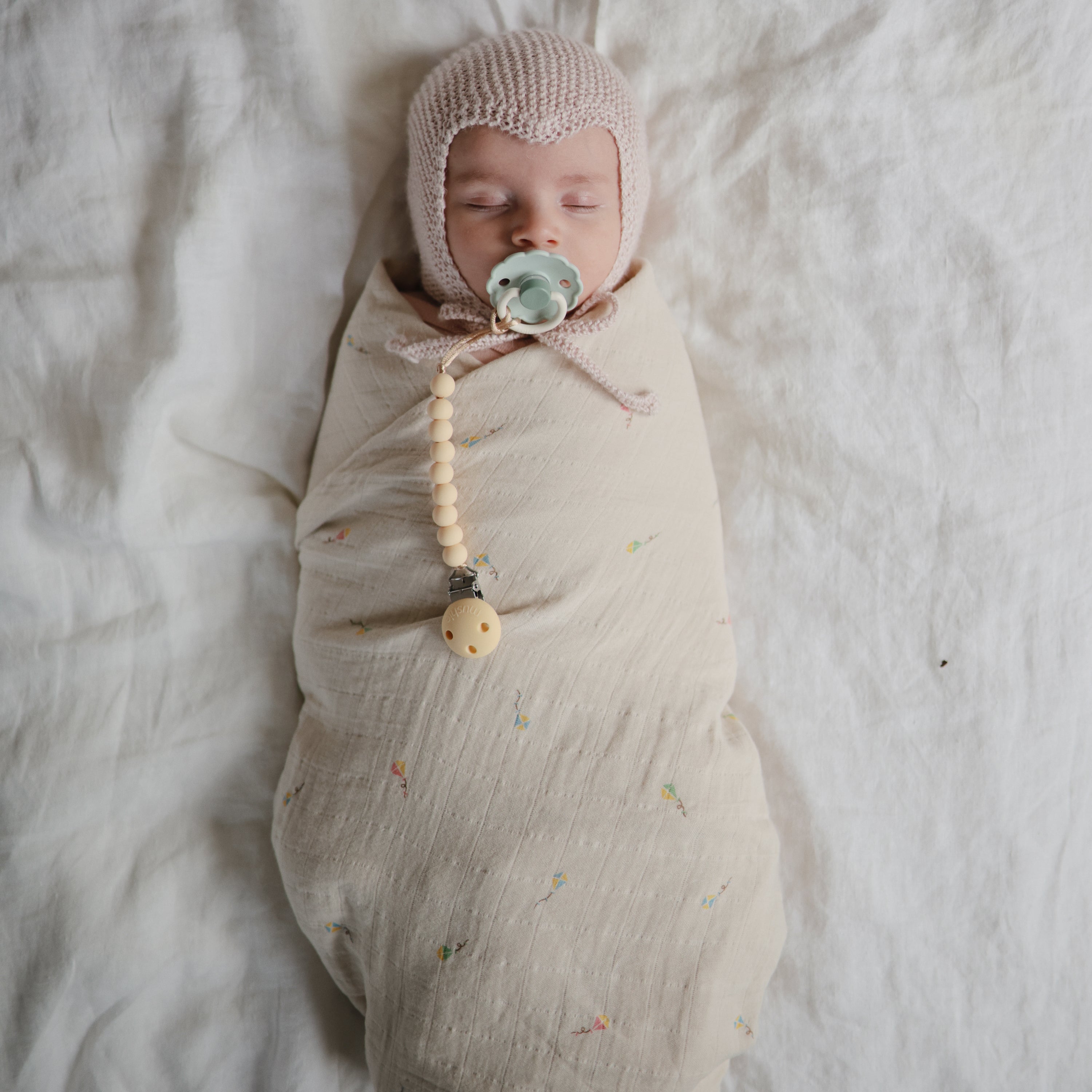 Image of Organic Cotton Muslin Swaddle Blanket