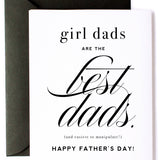 Kitty Meow Boutique - "Girl Dads are the Best Dads" - Father's Day Greeting Card