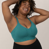 Sublime® Hands-Free Pumping & Nursing Sports Bra | Teal