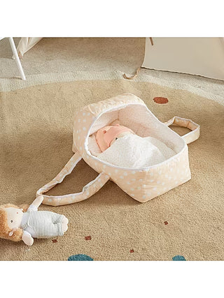 Wonder and Wise Dots and Rainbows Doll Carrier with Cookie