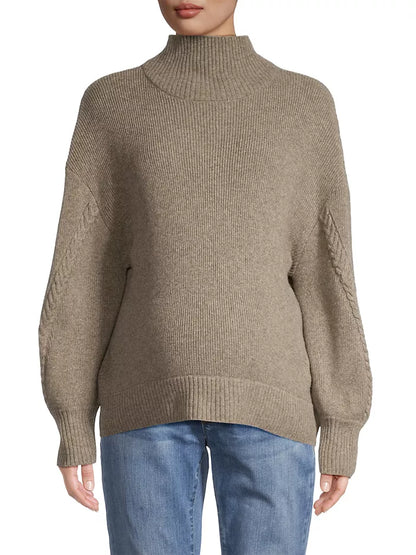 Crystal Mock-neck Sweater