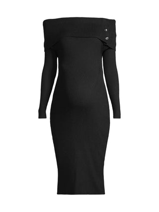 Carrie Off-Shoulder Knit Dress