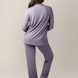 Clea Bamboo Long Sleeve Pajama Set | Granite