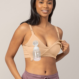 Signature Sublime® Contour Hands-Free Pumping & Nursing Bra | Beige