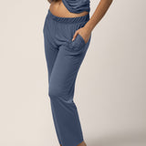 Davy Maternity & Nursing Pajama Set | Slate Blue