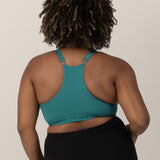 Sublime® Hands-Free Pumping & Nursing Sports Bra | Teal