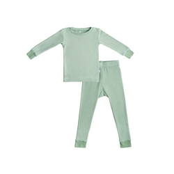 Image of Toddler/Kids Bamboo Pajamas - Sage Green
