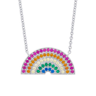 Rainbow CZ Necklace