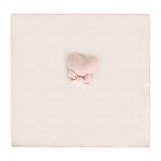 Viverano Organics - Heart - Organic Baby Lovey Security Blanket