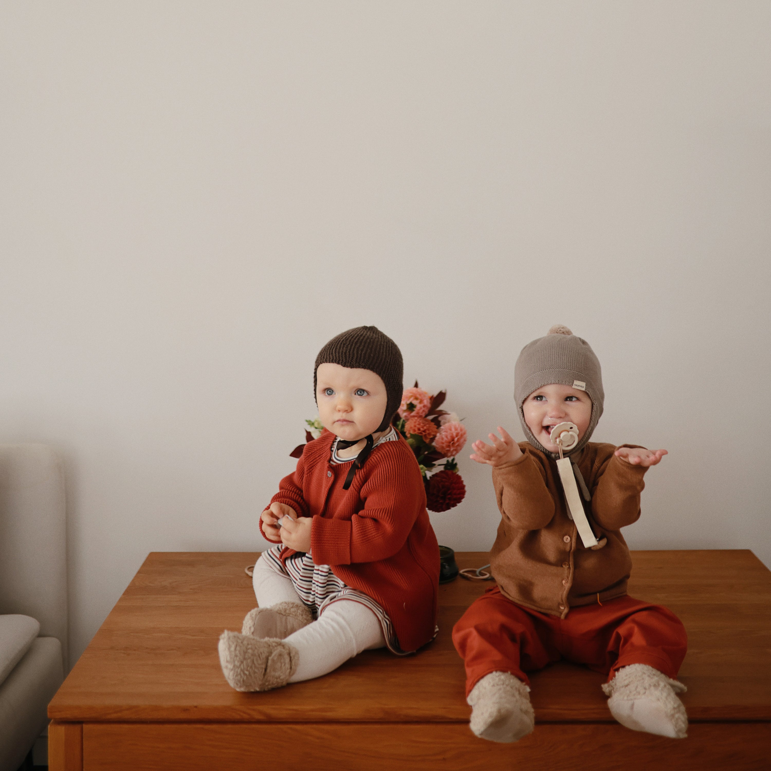 Image of Linen Pacifier Clip 2-Pack