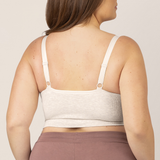 Sublime® Bamboo Hands-Free Pumping Lounge & Sleep Bra | Oatmeal Heather