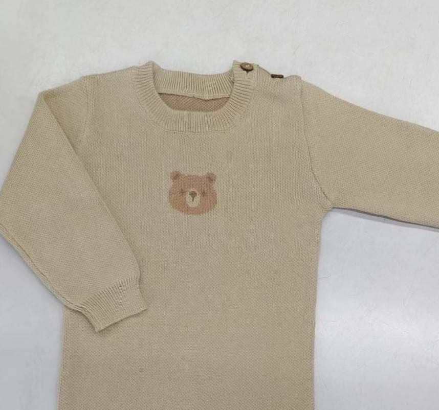 Image of Bear Jacquard Jumpsuit