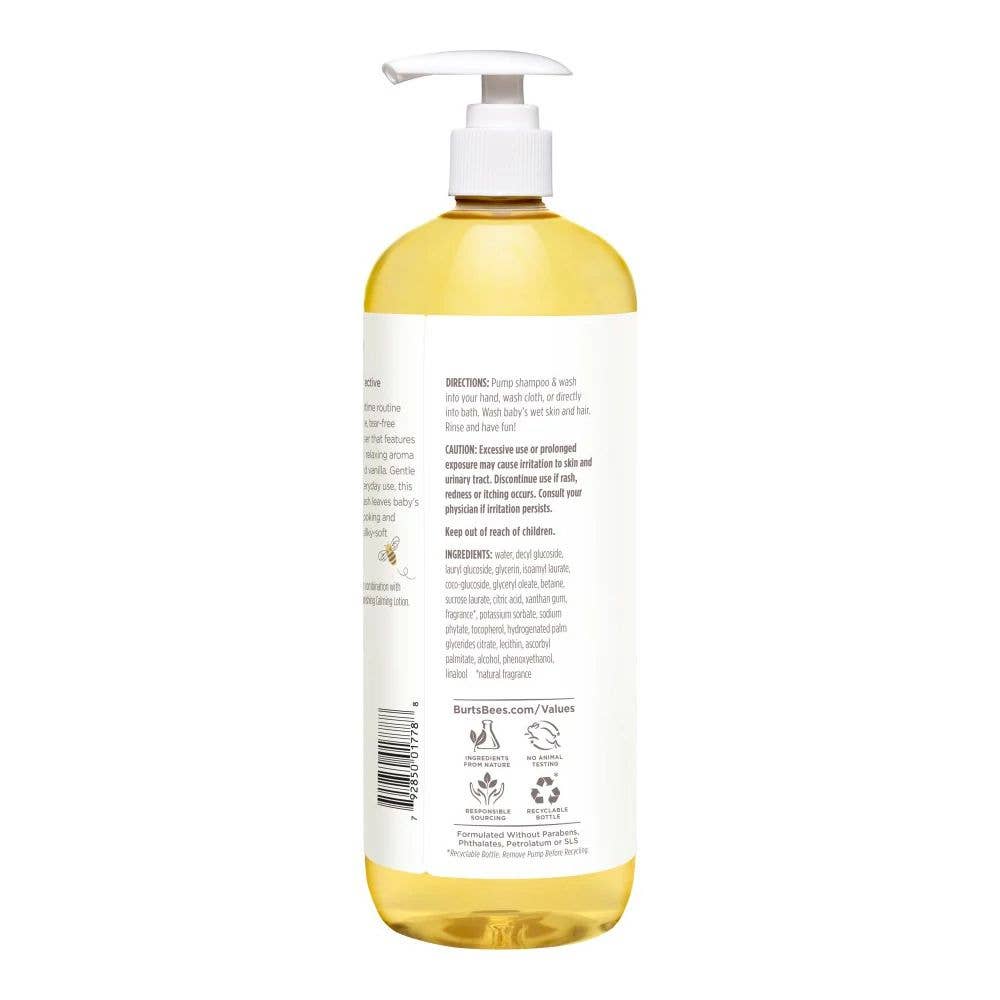 Burt's Bees - Baby Calming Tear-Free Shampoo & Wash 21 fl. oz. Pump Bottle