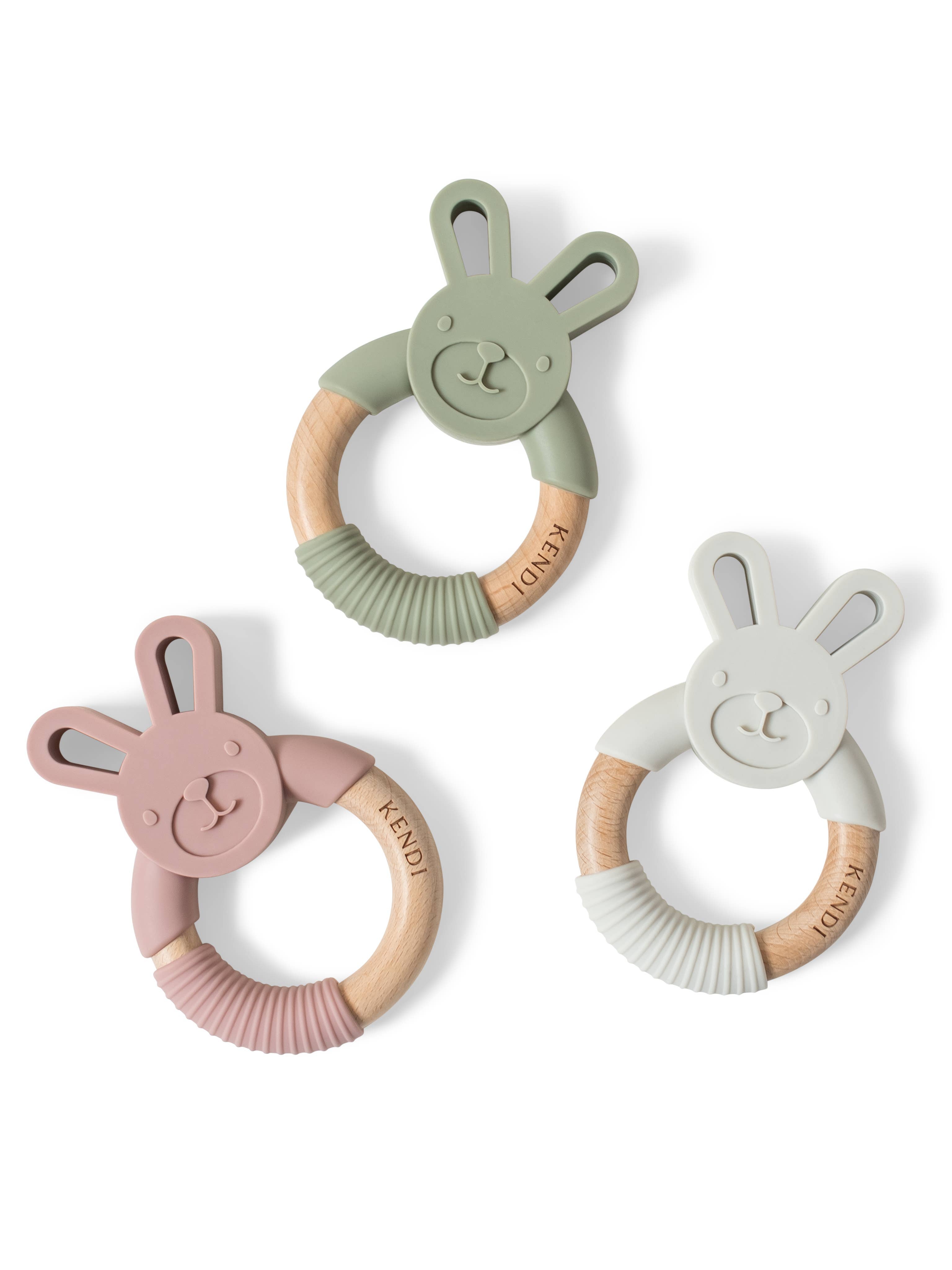 KENDI Baby Bunny Teether - Pink