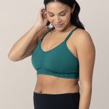 Sublime® Hands-Free Pumping & Nursing Sports Bra | Teal