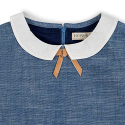 Image of Organic Chambray Empire Dress