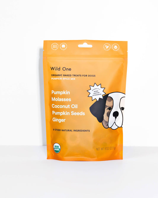 Wild One - Organic Pumpkin Spice Vegan Baked Dog Treats