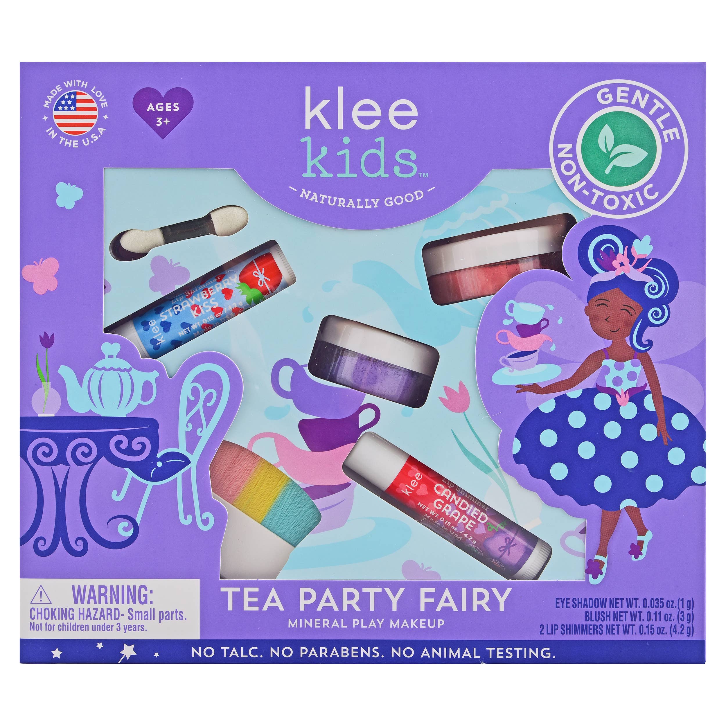 Klee Naturals - Pom Pom Fairy - Klee Kids Natural Mineral Play Makeup Kit: Woodland Fairy