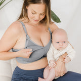 Sublime® Hands-Free Pumping & Nursing Bra | Grey