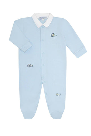 Nellapima - Mini Voyages Embroidery Snap Footie