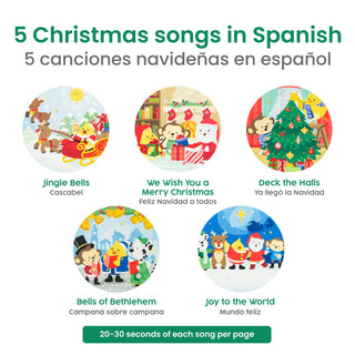 Binibi - Bilingual Christmas Musical Book: Spanish Christmas Songs