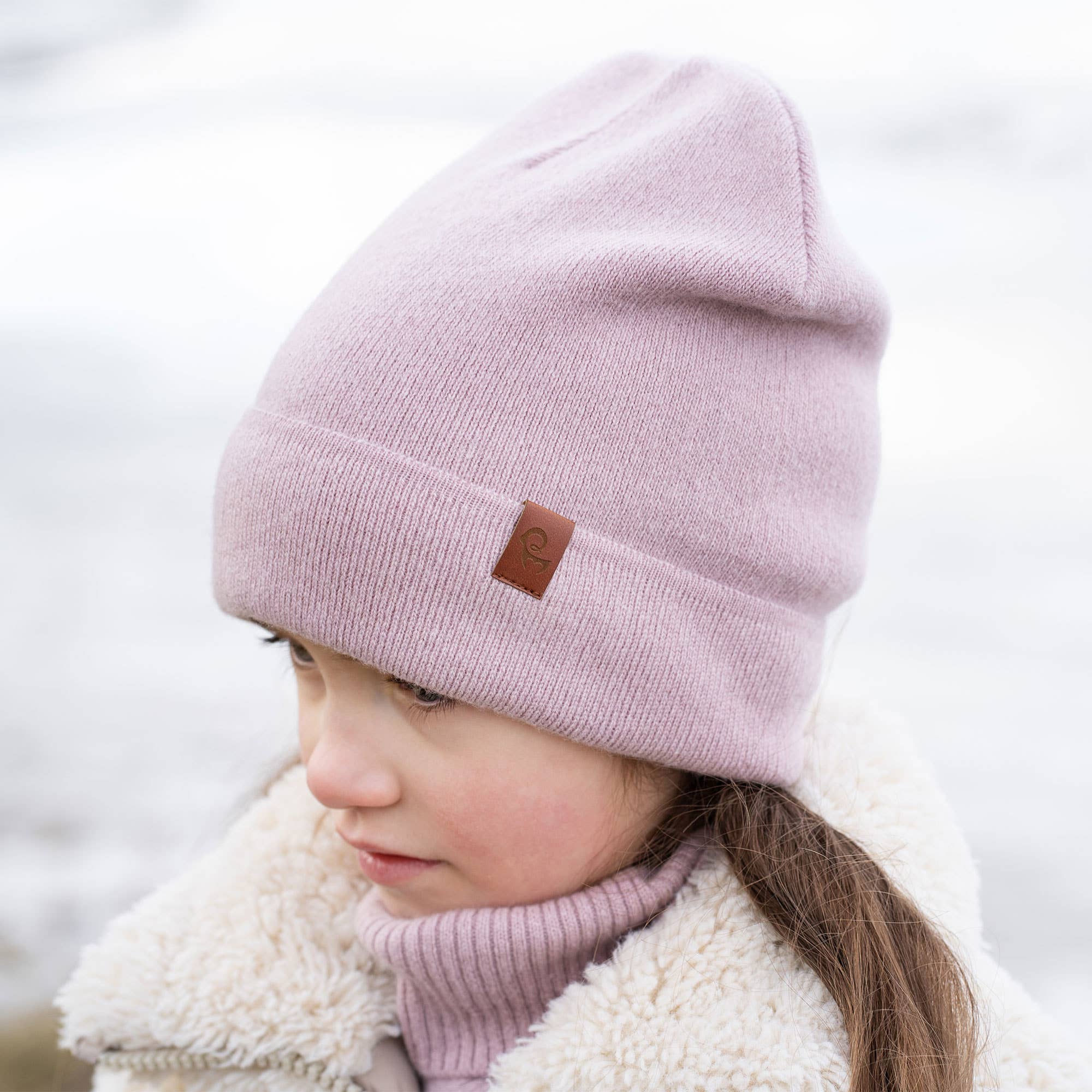 menique - Kids' Beanie Knitted Merino & Cashmere: 3-10 years / Light gray