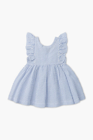 Monica + Andy - Easter Garden Party Dress_Light Blue Seersucker