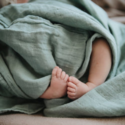 Image of Organic Cotton Muslin Swaddle Blanket