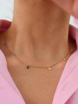 Image of Ariana 18K Non-Tarnish Petite CZ Chain Necklace