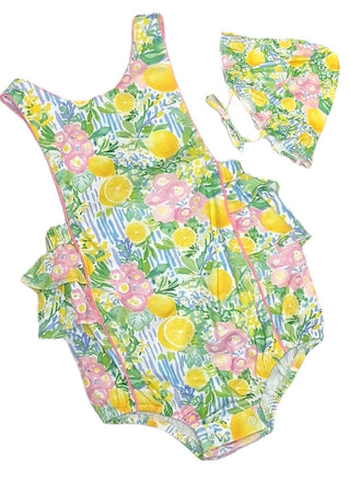 Marco and Lizzy - Positano Collection Baby Girl Sun Bubble and Sun Hat